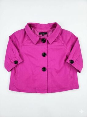 🔸️Nine West Fuchsia Cropped Suit Jacket Size 10
